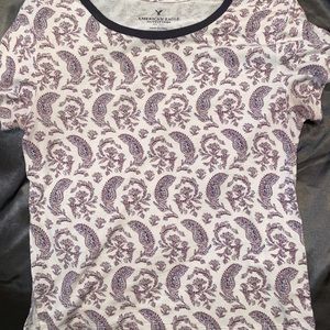Gently worn Paisley American Eagle tee